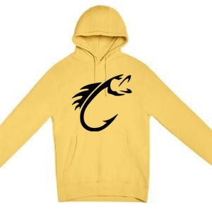 Keeping It Reel Fish Hook Fishing Rod & Hook Premium Pullover Hoodie