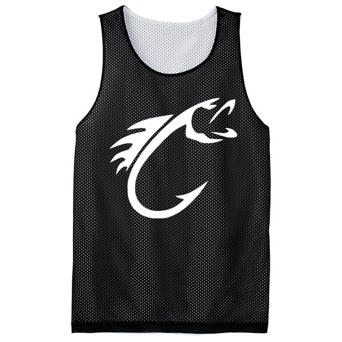 Keeping It Reel Fish Hook Fishing Rod & Hook Mesh Reversible Basketball Jersey Tank