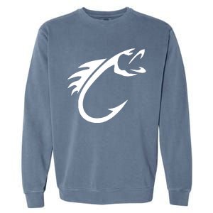 Keeping It Reel Fish Hook Fishing Rod & Hook Garment-Dyed Sweatshirt