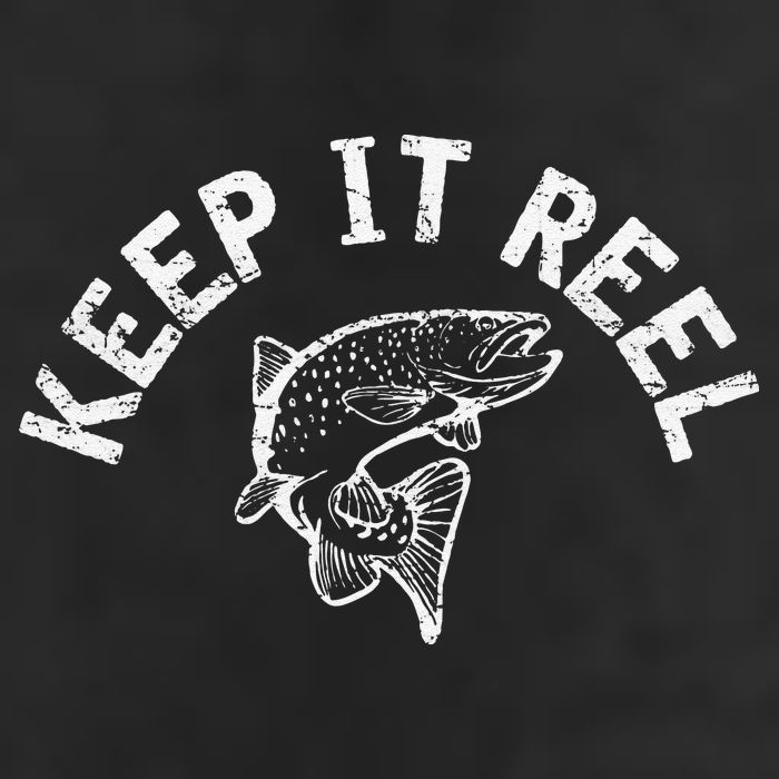 Keep It Reel Funny Fishing & Lucky Fishing 7 Panel Mesh Trucker Snapback Hat