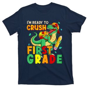 Kids Im Ready To Crush First Grade Back To School Dinosaur T-Shirt