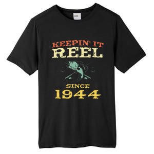 Keepin It Reel Since 1944 75 Years Old 75th Birthday Fishing Tall Fusion ChromaSoft Performance T-Shirt