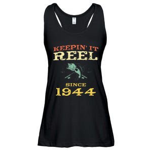 Keepin It Reel Since 1944 75 Years Old 75th Birthday Fishing Ladies Essential Flowy Tank