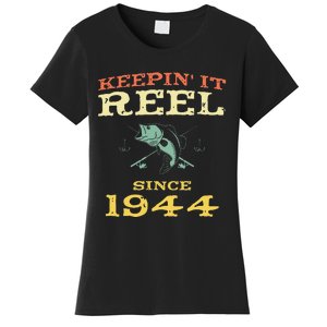 Keepin It Reel Since 1944 75 Years Old 75th Birthday Fishing Women's T-Shirt