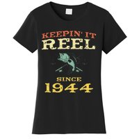 Keepin It Reel Since 1944 75 Years Old 75th Birthday Fishing Women's T-Shirt