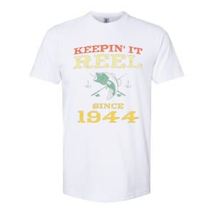 Keepin It Reel Since 1944 75 Years Old 75th Birthday Fishing Softstyle CVC T-Shirt