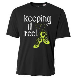 Keeping It Reel Irish Dancer Ceili Reel Dance Feis Cooling Performance Crew T-Shirt