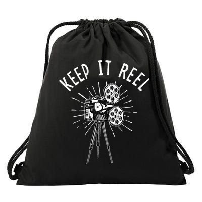 Keep It Reel Filmmaker Movie Director Filmmaking Cinema Drawstring Bag