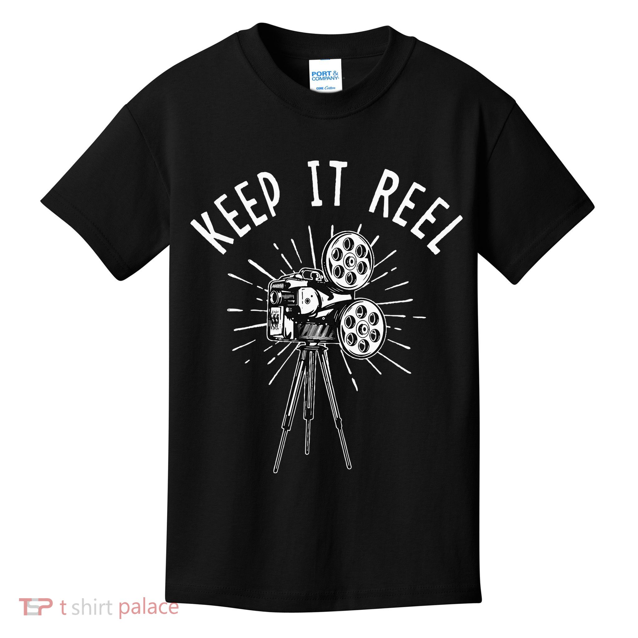 Keep It Reel Filmmaker Movie Director Filmmaking Cinema Kids T-Shirt