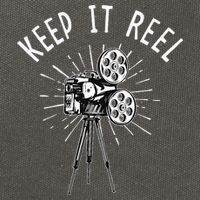Keep It Reel Filmmaker Movie Director Filmmaking Cinema Cotton Canvas Backpack