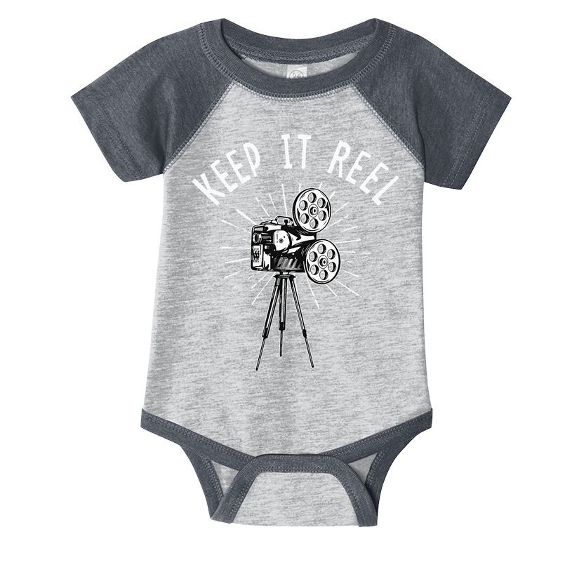 Keep It Reel Filmmaker Movie Director Filmmaking Cinema Infant Baby Jersey Bodysuit