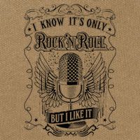 Know ItS Rock And Roll But I Like It Retro Microphone Cotton Canvas Backpack