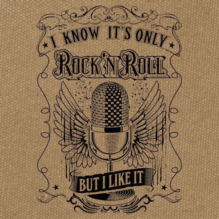 Know ItS Rock And Roll But I Like It Retro Microphone Cotton Canvas Backpack