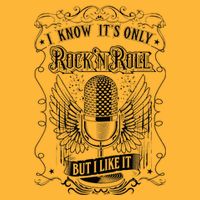 Know ItS Rock And Roll But I Like It Retro Microphone Sustainable Knit Beanie