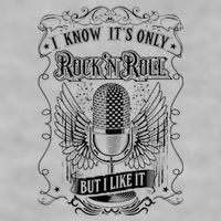 Know ItS Rock And Roll But I Like It Retro Microphone Ladies PosiCharge Tri-Blend Wicking Tank