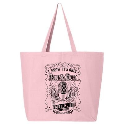 Know ItS Rock And Roll But I Like It Retro Microphone 25L Jumbo Tote