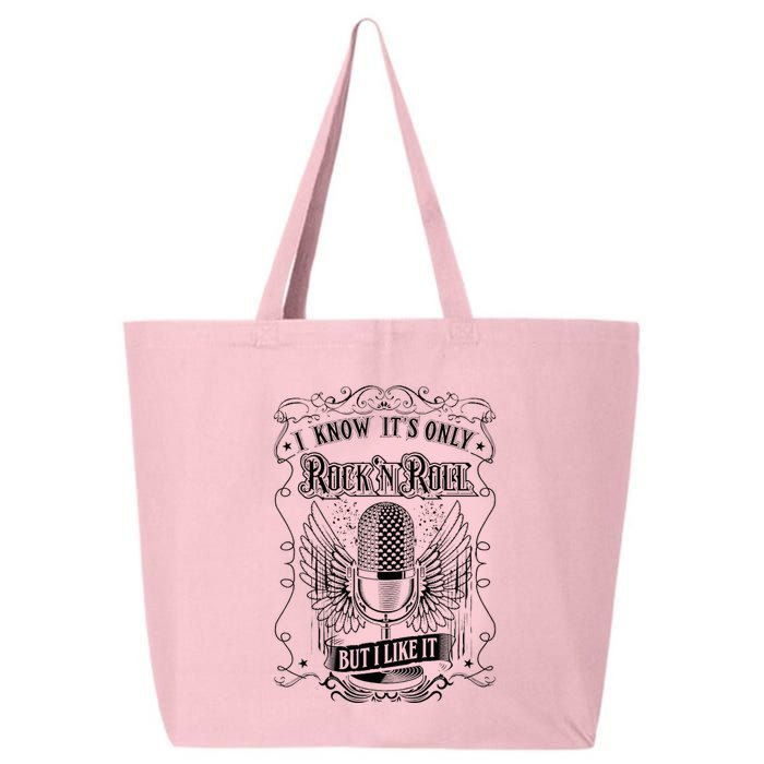 Know ItS Rock And Roll But I Like It Retro Microphone 25L Jumbo Tote