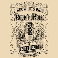 Know ItS Rock And Roll But I Like It Retro Microphone Drawstring Bag