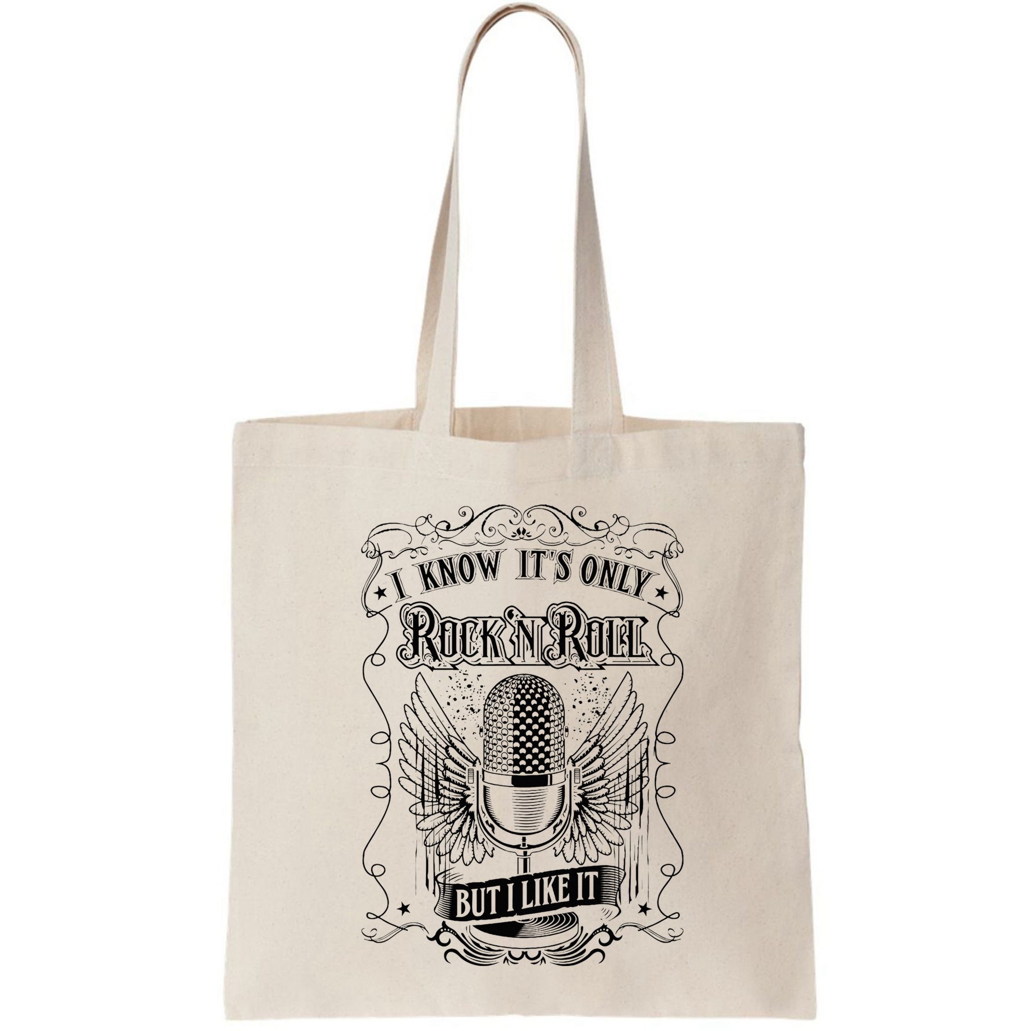 Know ItS Rock And Roll But I Like It Retro Microphone Bag