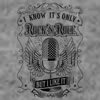 Know ItS Rock And Roll But I Like It Retro Microphone 7-Panel Snapback Hat