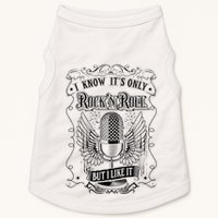 Know ItS Rock And Roll But I Like It Retro Microphone Doggie Tank