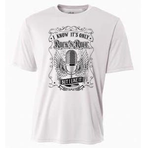 Know ItS Rock And Roll But I Like It Retro Microphone Cooling Performance Crew T-Shirt