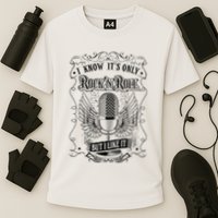 Know ItS Rock And Roll But I Like It Retro Microphone Performance Shirt