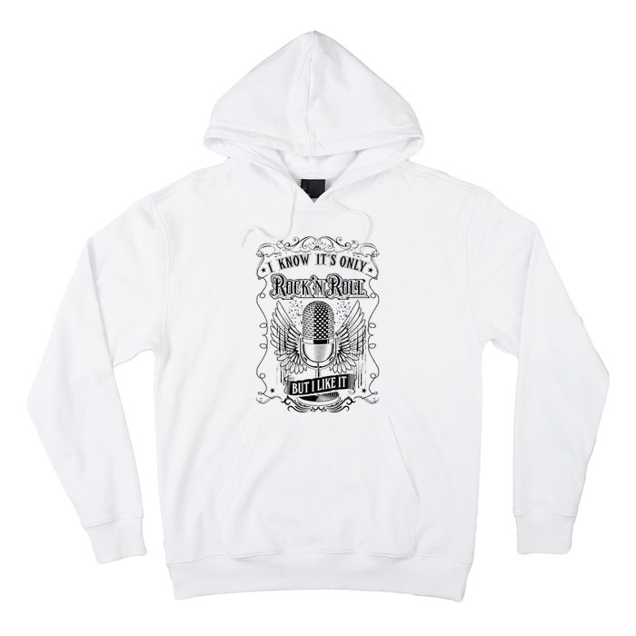 Know ItS Rock And Roll But I Like It Retro Microphone Hoodie