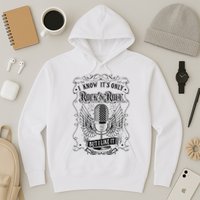 Know ItS Rock And Roll But I Like It Retro Microphone Hoodie