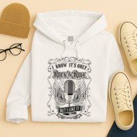 Know ItS Rock And Roll But I Like It Retro Microphone Hoodie