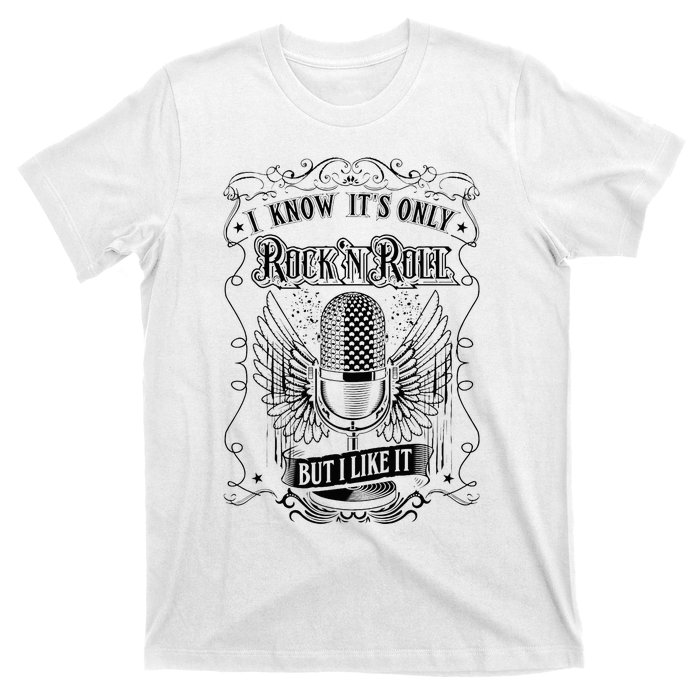 Know ItS Rock And Roll But I Like It Retro Microphone T-Shirt