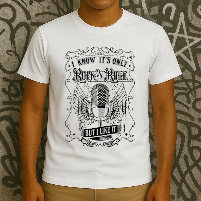 Know ItS Rock And Roll But I Like It Retro Microphone T-Shirt