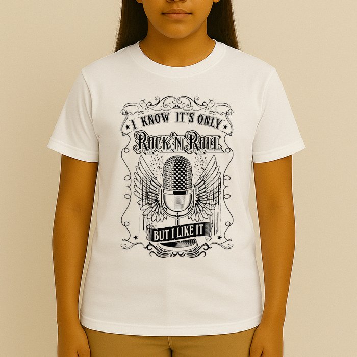Know ItS Rock And Roll But I Like It Retro Microphone T-Shirt
