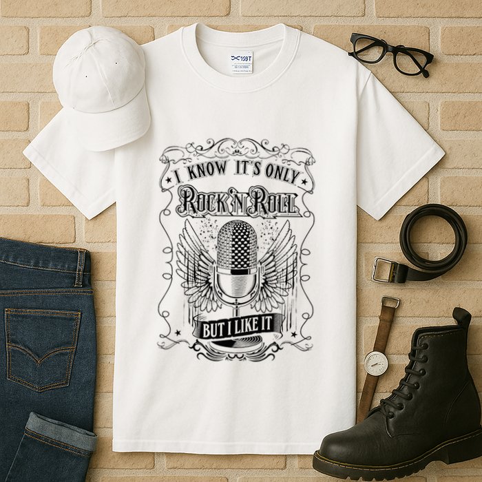 Know ItS Rock And Roll But I Like It Retro Microphone Tall T-Shirt