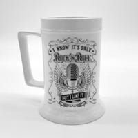 Know ItS Rock And Roll But I Like It Retro Microphone Beer Stein