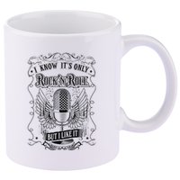 Know ItS Rock And Roll But I Like It Retro Microphone 11oz C Handle Ceramic Mug