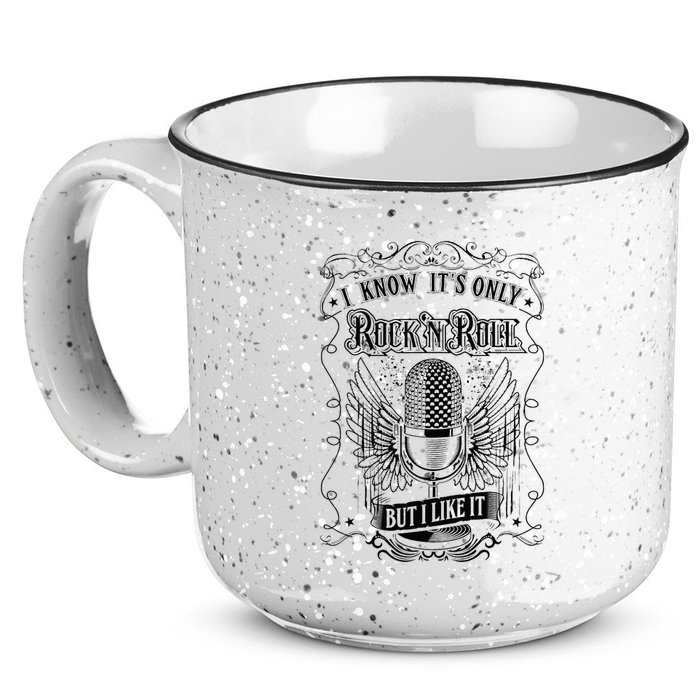 Know ItS Rock And Roll But I Like It Retro Microphone 15oz Campfire Ceramic Mug