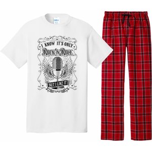 Know ItS Rock And Roll But I Like It Retro Microphone Pajama Set