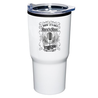 Know ItS Rock And Roll But I Like It Retro Microphone Tumbler
