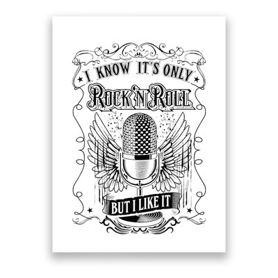 Know ItS Rock And Roll But I Like It Retro Microphone Poster