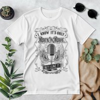 Know ItS Rock And Roll But I Like It Retro Microphone Premium T-Shirt
