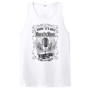 Know ItS Rock And Roll But I Like It Retro Microphone PosiCharge Competitor Tank