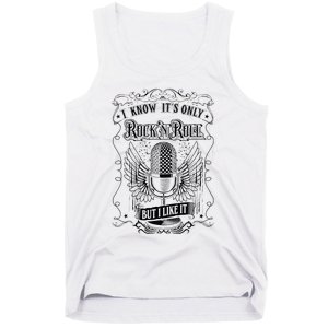 Know ItS Rock And Roll But I Like It Retro Microphone Tank Top