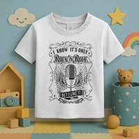 Know ItS Rock And Roll But I Like It Retro Microphone Toddler T-Shirt