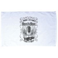 Know ItS Rock And Roll But I Like It Retro Microphone Microfiber Hand Towel