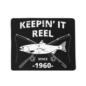 Keepin It Reel Since 1960 Fishing Gift 60th Birthday Mousepad