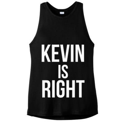 Kevin Is Right Funny Jokes Ladies PosiCharge Tri-Blend Wicking Tank