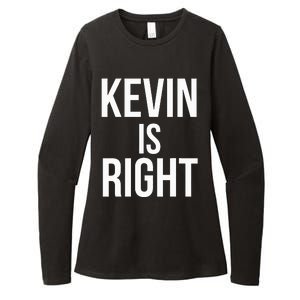 Kevin Is Right Funny Jokes Womens CVC Long Sleeve Shirt