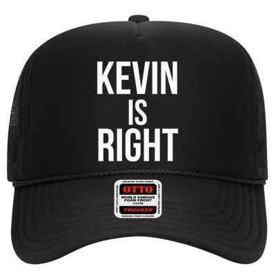 Kevin Is Right Funny Jokes Trucker Hat