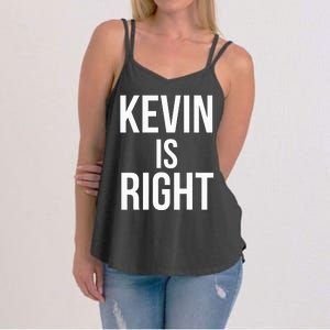 Kevin Is Right Funny Jokes Women's Strappy Tank